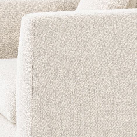 Sillón Eichholtz Taylor, color crema bouclé