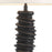 Bronze highlight finish | honed black granite base
