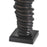 Bronze highlight finish | honed black granite base