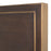 Caja de cama con cabecero Eichholtz Camelot, madera y latón cepillado