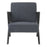 Sillón Eichholtz Felippe de piel nobuck azul marino
