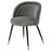 Silla de comedor Eichholtz Chloé, set de 2, en tela gris Clarck