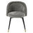 Silla de comedor Eichholtz Chloé, set de 2, en tela gris Clarck