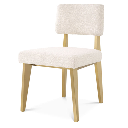 Silla Eichholtz Sorbonne, en tejido Boucle crema