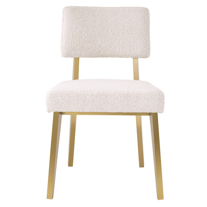 Silla Eichholtz Sorbonne, en tejido Boucle crema