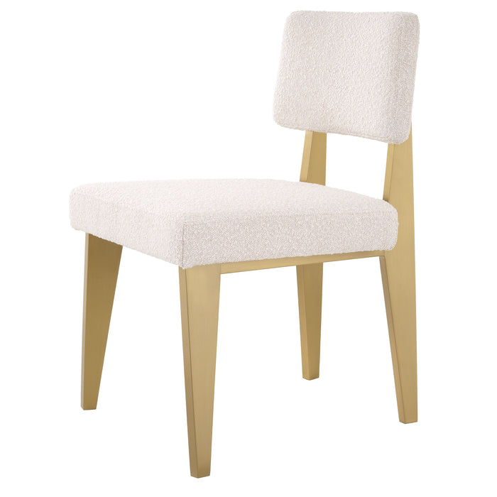 Silla Eichholtz Sorbonne, en tejido Boucle crema