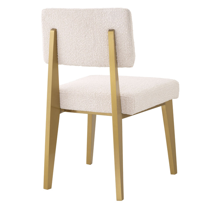 Silla Eichholtz Sorbonne, en tejido Boucle crema