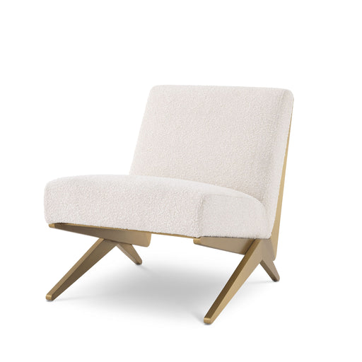 Sillón Eichholtz Fico en tejido Bouclé crema