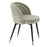 Silla de comedor Eichholtz Chloé, set de 2, en tela gris Clarck