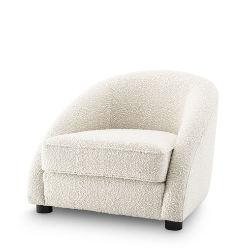 Sillón Eichholtz Cruz en tejido Bouclé crema