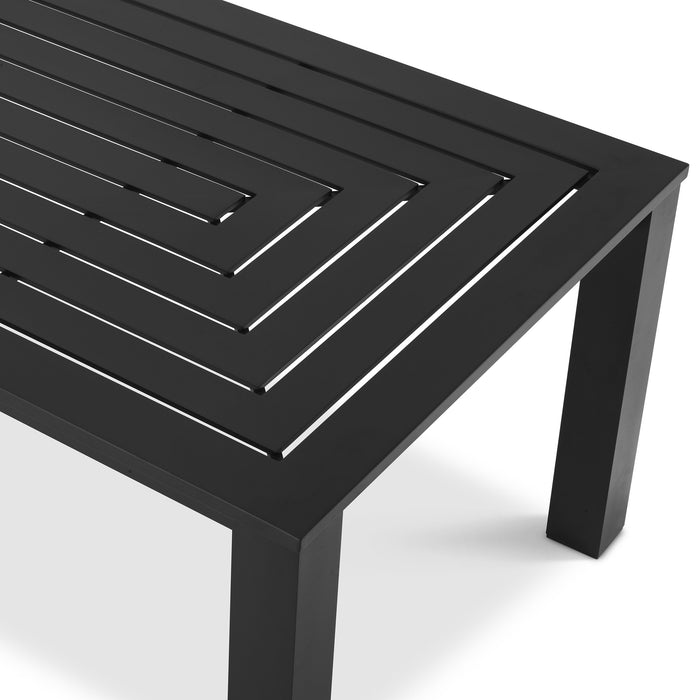 Mesa de comedor de terraza Eichholtz Vistamar, acabado negro