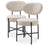 Silla de comedor Eichholtz Vicq, set de 2, en tejido Bouclé color crema
