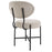 Silla de comedor Eichholtz Vicq, set de 2, en tejido Bouclé color crema
