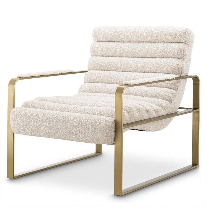 Sillón Eichholtz Olsen en tejido Boucle crema