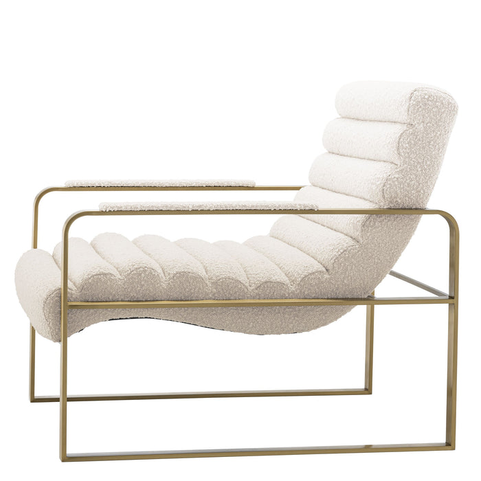 Sillón Eichholtz Olsen en tejido Boucle crema