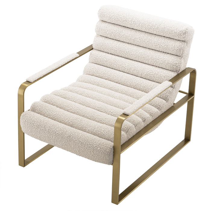 Sillón Eichholtz Olsen en tejido Boucle crema