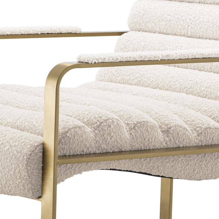 Sillón Eichholtz Olsen en tejido Boucle crema