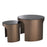 Mesa auxiliar Eichholtz Piemonte, juego de 2, cobre cepillado