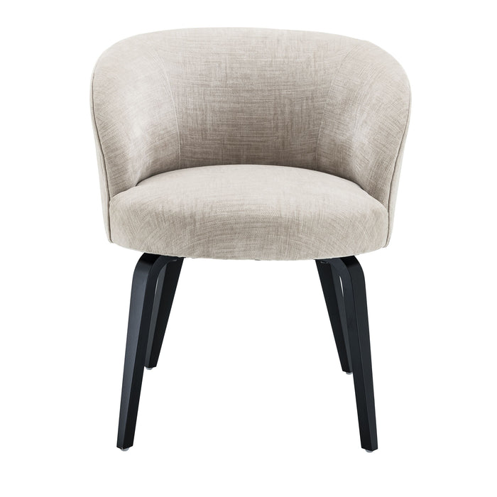 Silla de comedor Eichholtz Vichy en tela Sisley beige