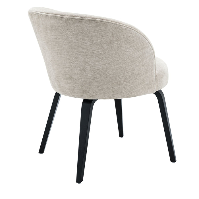 Silla de comedor Eichholtz Vichy en tela Sisley beige