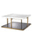 Mesa de centro Eichholtz Grant, mármol blanco