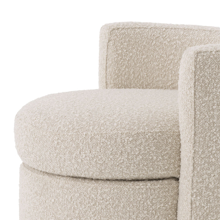 Sillón Eichholtz Arcadia en tejido Bouclé crema