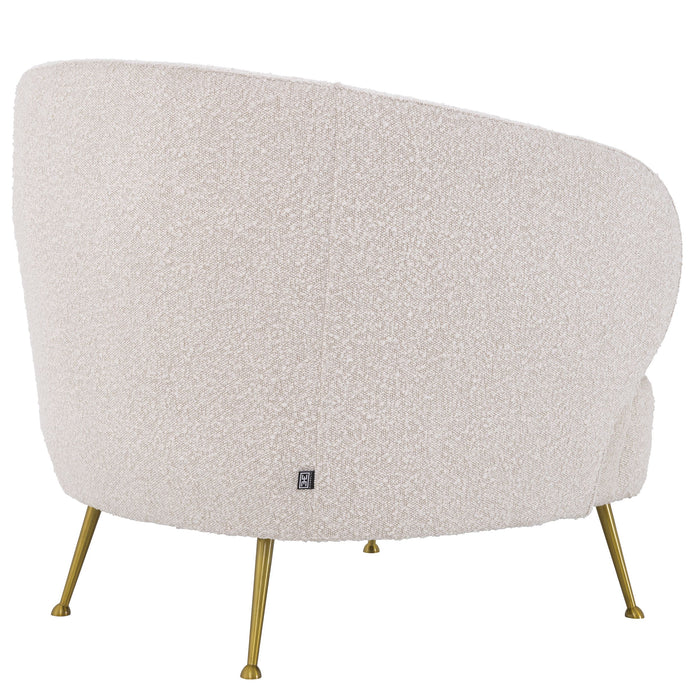 Sillón Eichholtz Orion, tela Bouclé crema