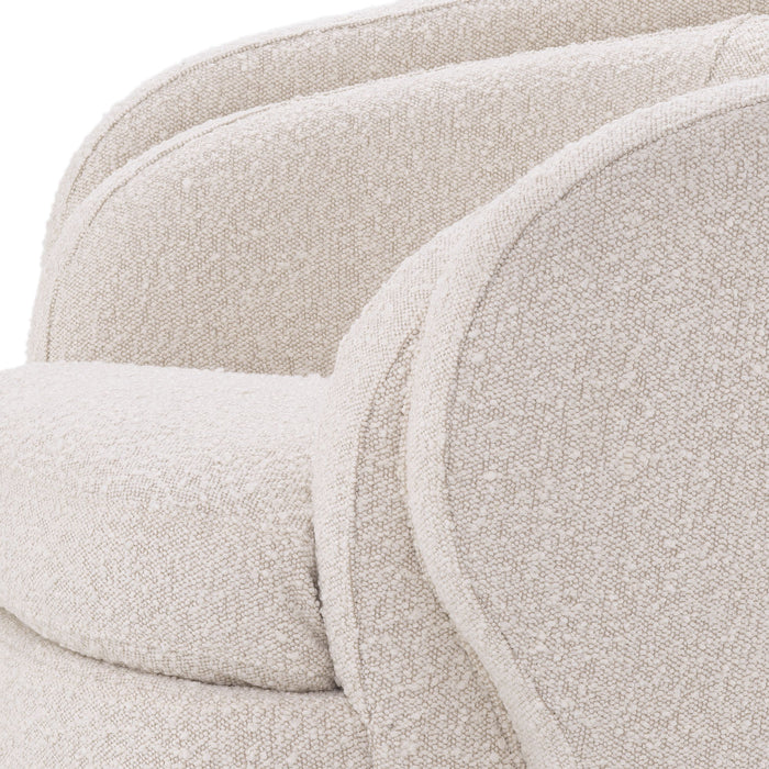 Sillón Eichholtz Orion, tela Bouclé crema