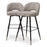 Conjunto de 2 taburetes Eichholtz Cliff de tela Mademoiselle beige 
