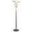 Antique brass finish | black finish | white glass | honed black marble base