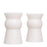 Eichholtz Arto S portavelas blanco, conjunto de 2