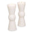 Eichholtz Arto L portavelas blanco, conjunto de 2