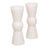 Eichholtz Arto L portavelas blanco, conjunto de 2
