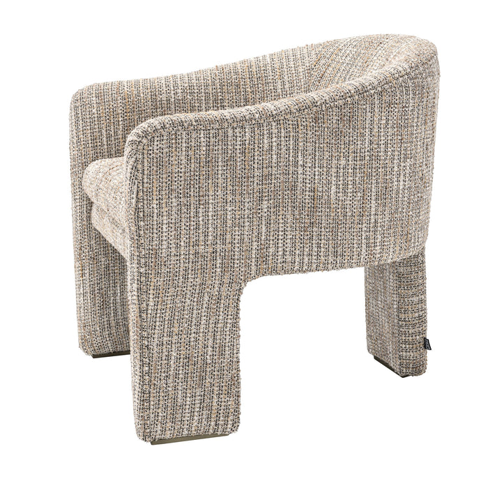 Silla Eichholtz Pebbles, en tela Mademoiselle beige