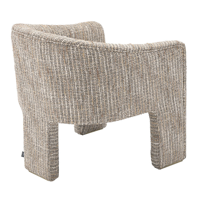 Silla Eichholtz Pebbles, en tela Mademoiselle beige