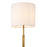 Antique brass finish | white marble