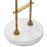 Antique brass finish | white marble
