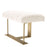 Taburete Eichholtz McGuire de tejido bouclé color crema