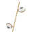 Antique brass finish | white finish | black marble base