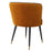 Silla de comedor Eichholtz Grenada en tejido de terciopelo naranja Savona