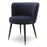 Silla de comedor Eichholtz Grenada en tejido de terciopelo azul medianoche Savona
