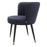 Silla de comedor Eichholtz Grenada en tejido de terciopelo azul medianoche Savona