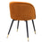 Silla de comedor Eichholtz Chloé, set de 2, en tela gris Clarck