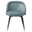 Silla de comedor Eichholtz Chloé, set de 2, en tela gris Clarck