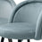 Silla de comedor Eichholtz Chloé, set de 2, en tela gris Clarck