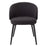 Silla de comedor Eichholtz Lloyd, juego de 2, en tela Bouclé negra