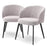 Silla de comedor Eichholtz Lloyd, juego de 2, en tela Bouclé gris