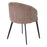 Silla de comedor Eichholtz Lloyd, juego de 2, en tela rosa Sisley