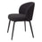 Silla de comedor Eichholtz Lloyd, juego de 2, en tela Bouclé negra