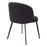 Silla de comedor Eichholtz Lloyd, juego de 2, en tela Bouclé negra
